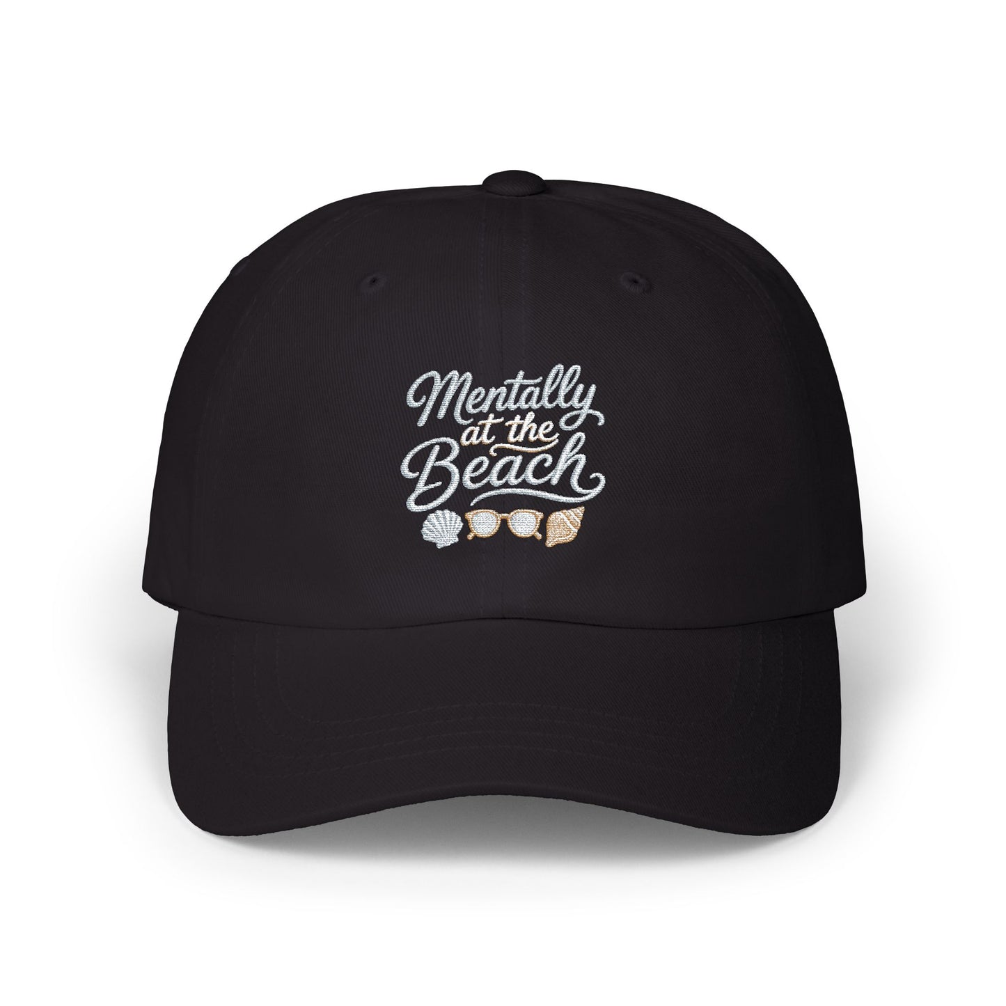 Mentally at the Beach Dad Cap | Embroidered Hat
