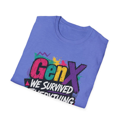 Gen X We Survived Everything T-Shirt | 90s Retro Graphic Tee