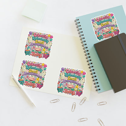 Celebrating Ridiculously Small Accomplishments Sticker Sheets | Cute Planner Stickers, Motivational Scrapbook Decals
