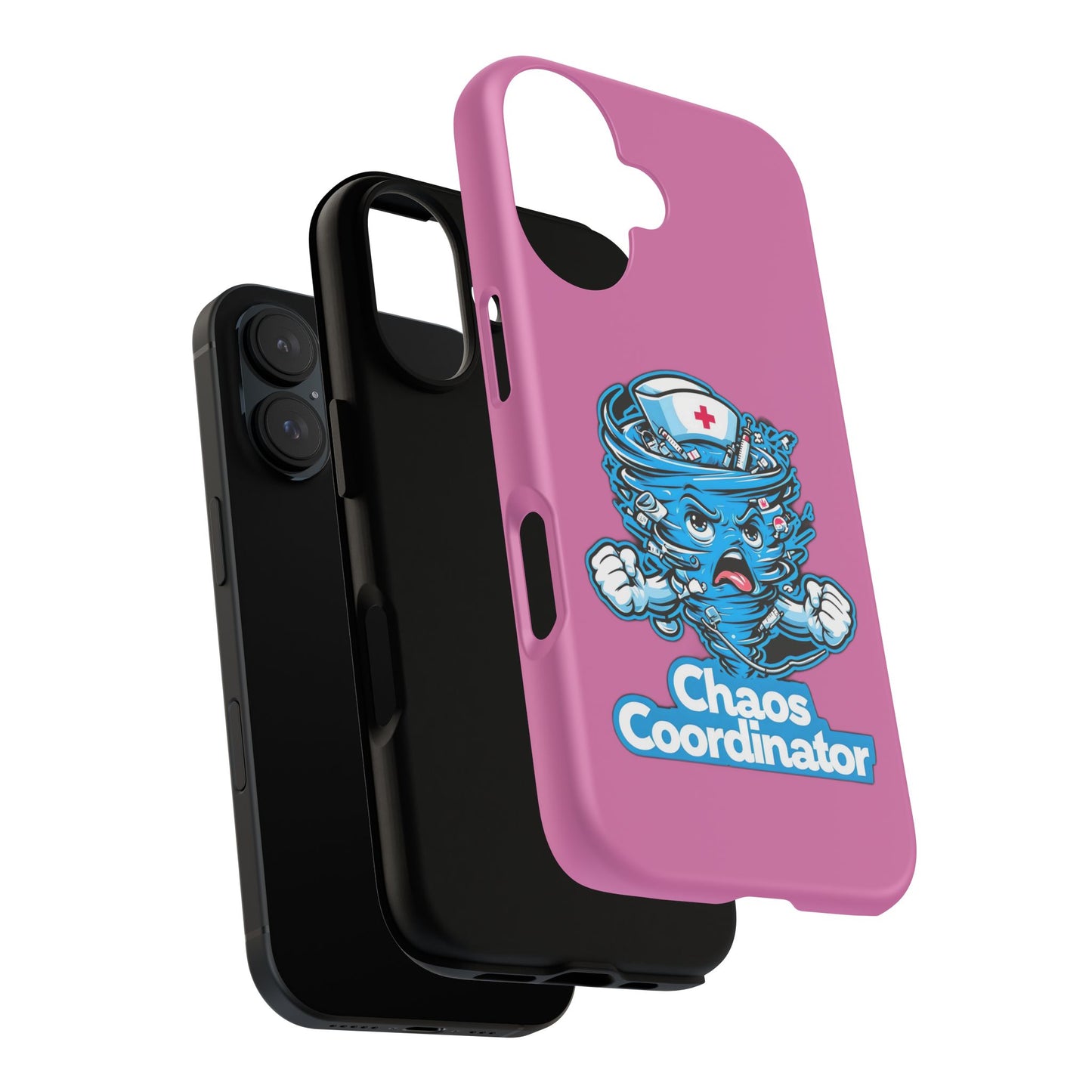 Chaos Coordinator Phone Case, Fun Nurse Gift, Tough Cases for Healthcare Heroes, Unique Cell Phone Cover, Funny Medical Humor/ Pink