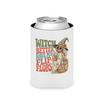 Witch Better Have My Flip Flops Can Cooler | Halloween Witch Beach Tote Art