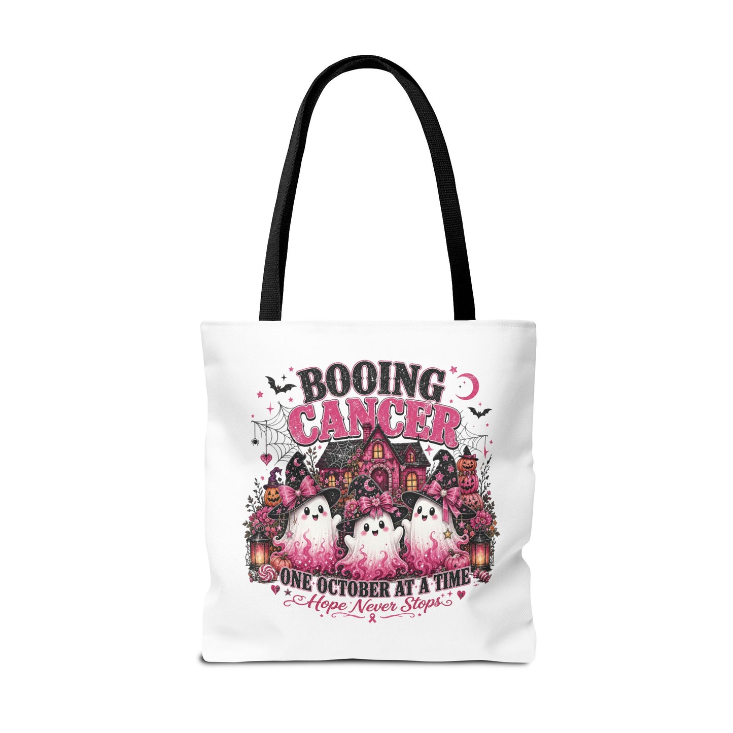 Booing Cancer Halloween ghosts design Tote | One October at a Time