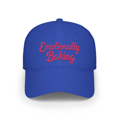 Emotionally Baking Cap | Embroidered Script Baseball Cap