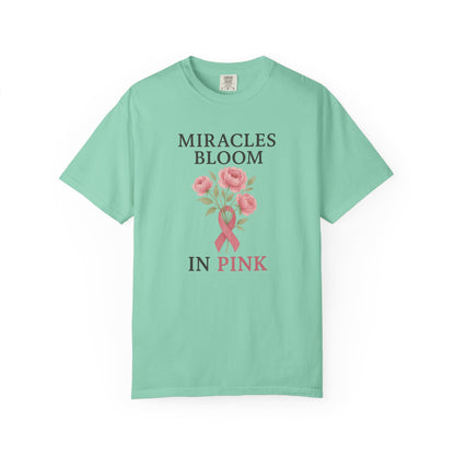 Breast Cancer Awareness T-Shirt, Floral Design for Charity Events, Gifts for Survivors, Unisex Apparel, Supportive Fashion