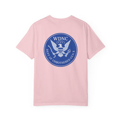 WDNC Unbothered Gen X Humor T-shirt, Funny Graphic Tee, Sarcastic Shirt, Vintage Unisex Top, Cool Tee