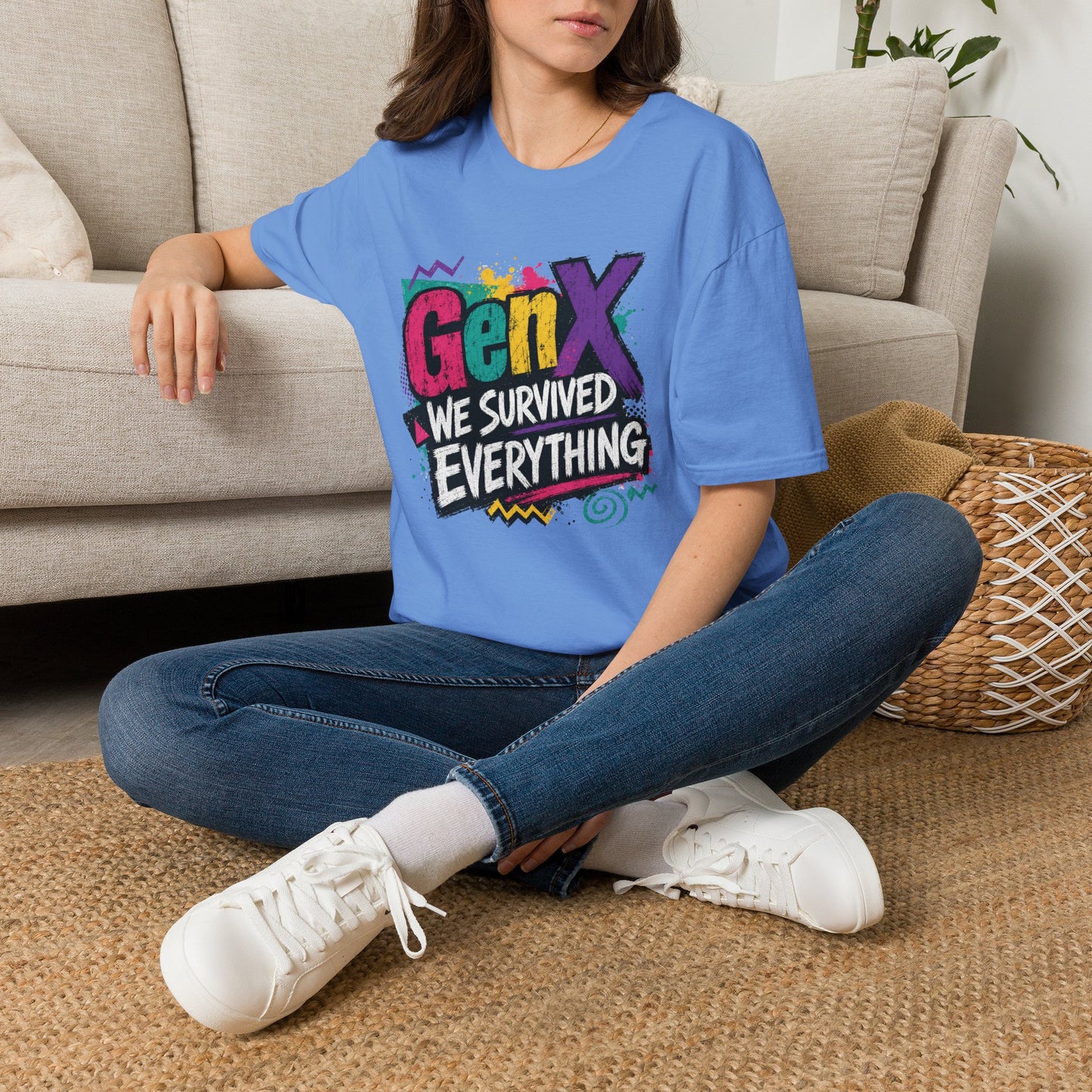 Gen X We Survived Everything T-Shirt | 90s Retro Graphic Tee