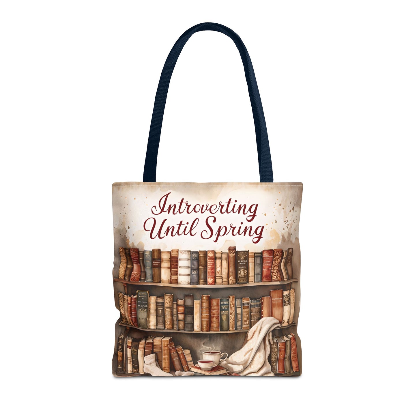 Introvert Tote Bag - Book Lover's Accessory, Everyday Use, Literary Gift, Spring Vibes, Book Club Essentials