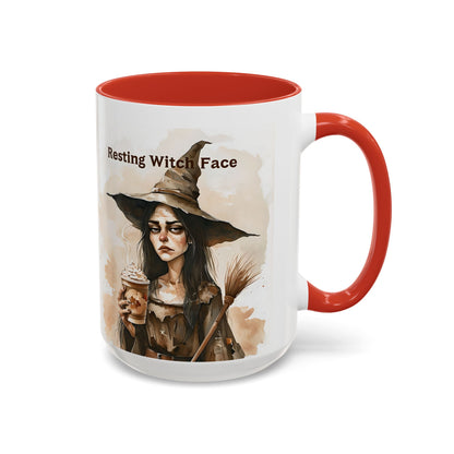 Resting Witch Face Coffee Mug - Halloween Mug, Funny Mug, Witch Mug, Halloween Gift, Coffee Lover Gift