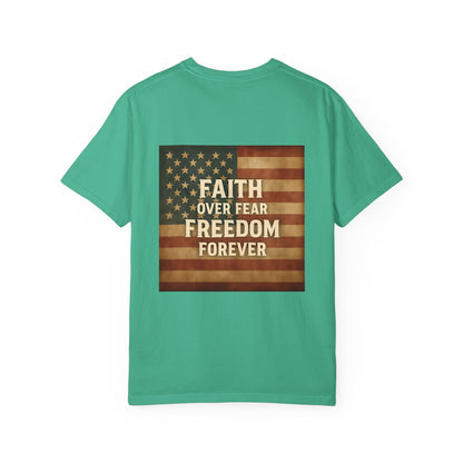 Faith Family Freedom Unisex T-shirt, Christian Tee, Faith Over Fear Shirt, Religious Apparel, Inspirational Clothing