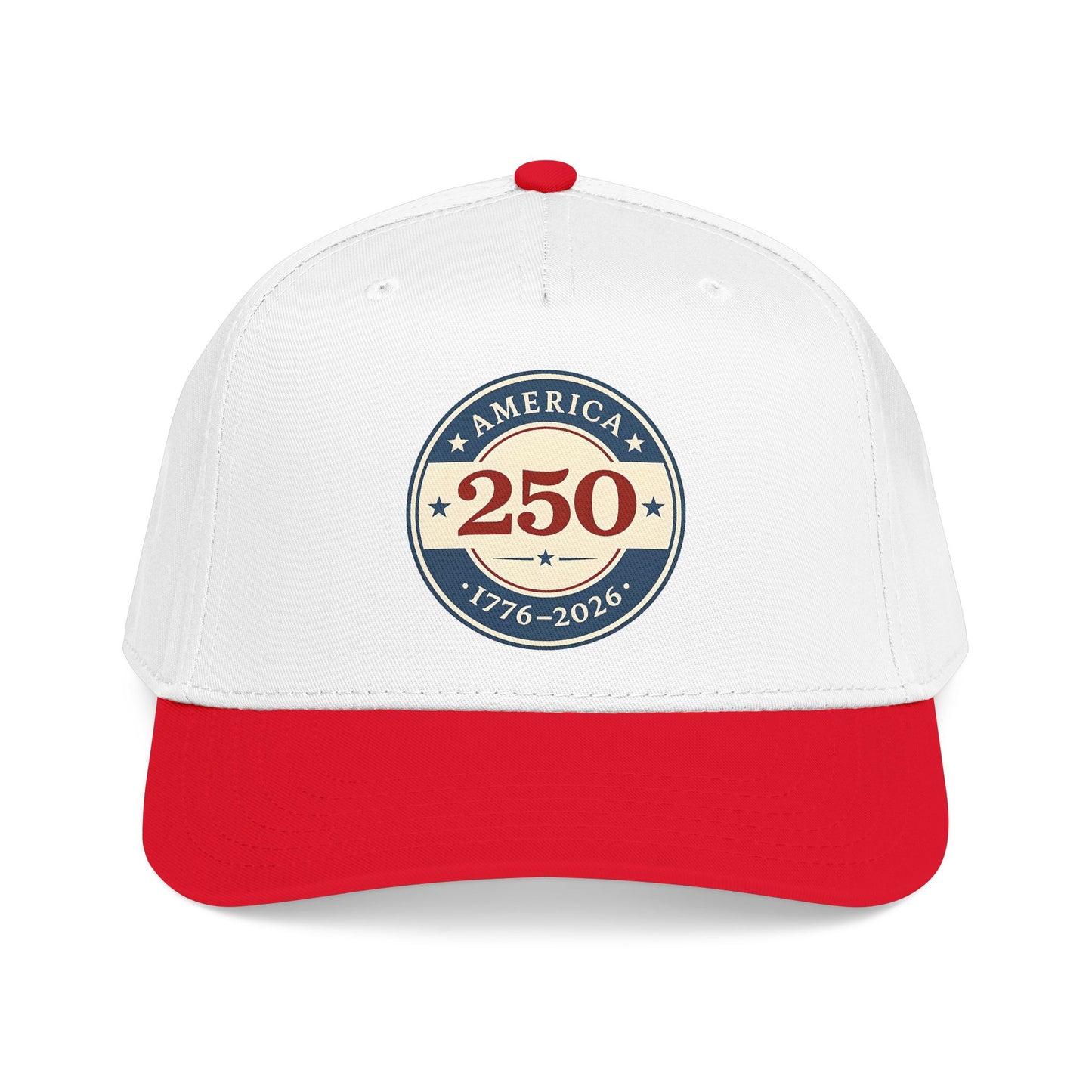 America 250 1776-2026 Patch Mid Profile Baseball Cap | 250th Anniversary Celebration
