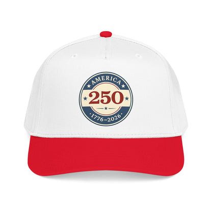 America 250 1776-2026 Patch Mid Profile Baseball Cap | 250th Anniversary Celebration