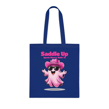 Bride's Ghostly Cotton Tote, Perfect for Bachelorette Parties, Bridal Showers, Halloween, Wedding Planning, Eco-Friendly Tote Bag