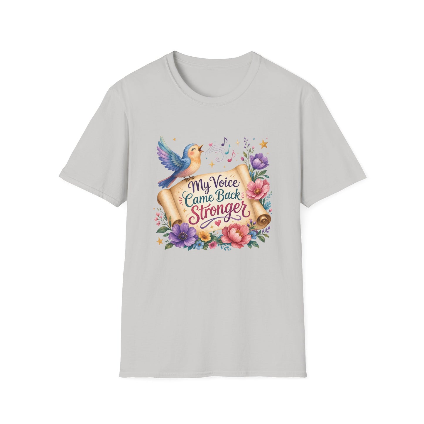 My Voice Came Back Stronger T-Shirt | Survivor