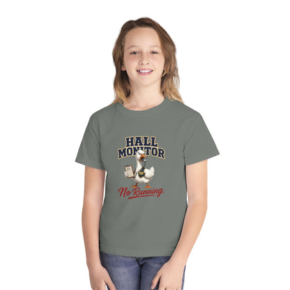 Hall Monitor Goose No Running Tee | Kids school safety shirt