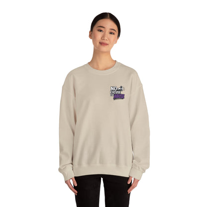 Awareness Sweatshirt - Unisex Heavy Blend™ Crewneck Sweatshirt, Domestic Violence Support Jumper, No Excuse For Abuse