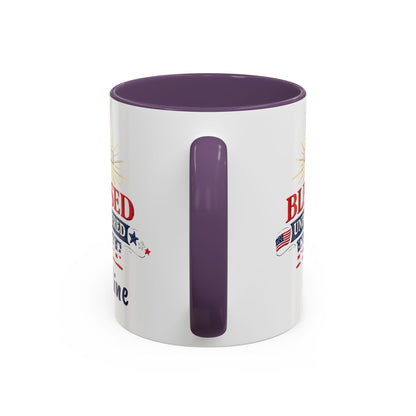 Blessed Unbothered Free, Coffee Mug | Accent Coffee Mug