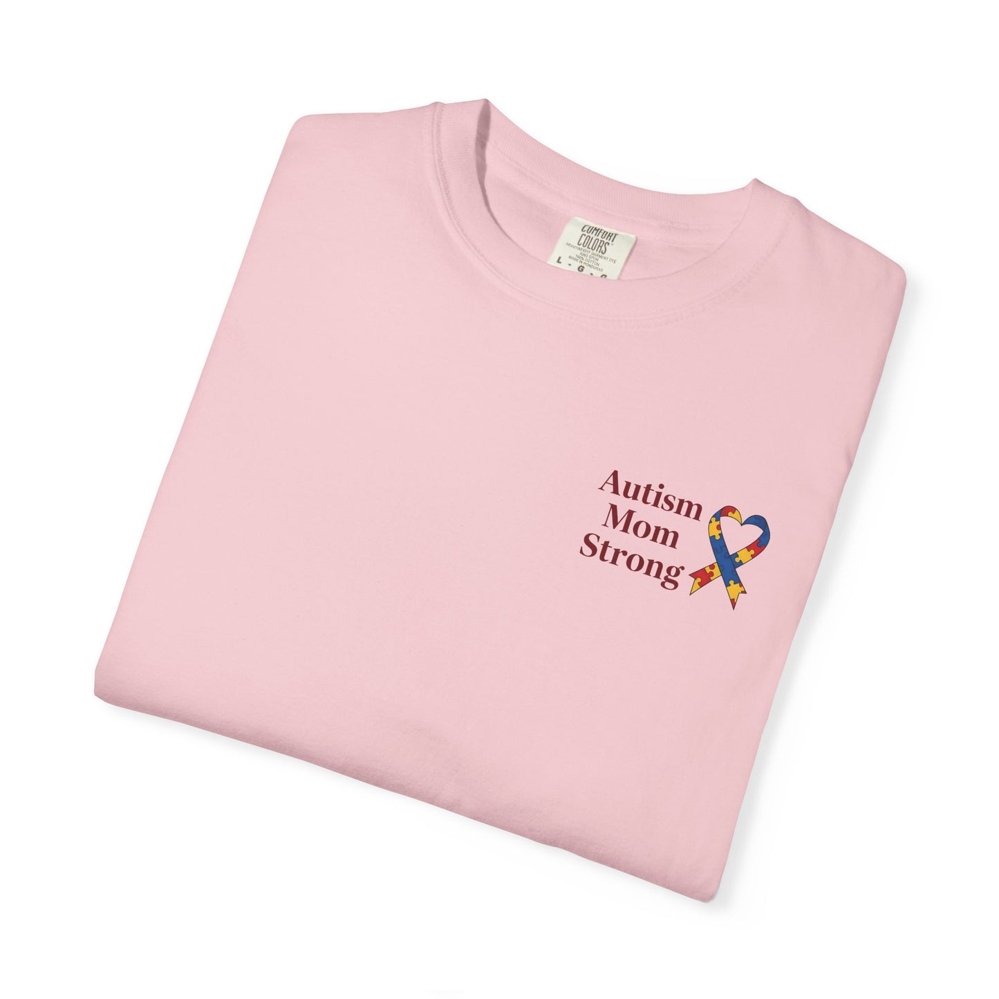 Autism Mom Strong T-shirt | Autism Awareness Puzzle Ribbon