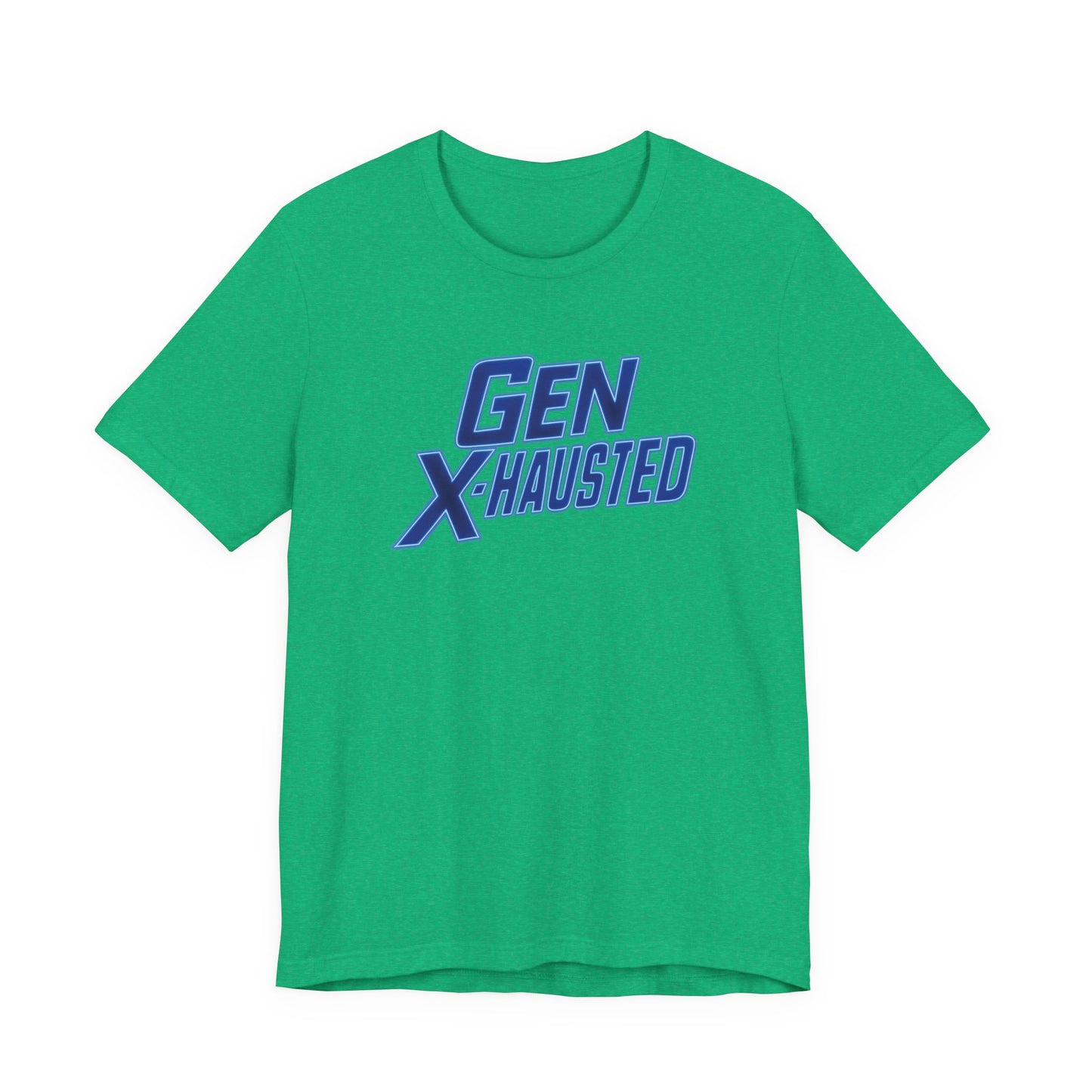 Gen X-Hausted Unisex Tee - Retro Humor Tee, Gift for Gen X, Casual Wear, Trendy Graphic Shirt, Unique Meme Apparel