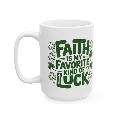 Lucky Shamrock Coffee Mug | St. Patrick's Day Clover Design