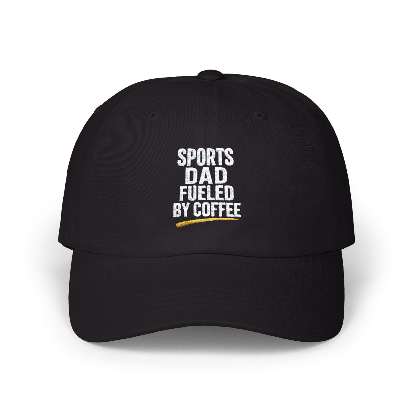 Sports Dad Fueled by Coffee Cap | Camo Baseball Hat