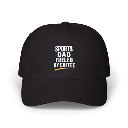 Sports Dad Fueled by Coffee Cap | Camo Baseball Hat