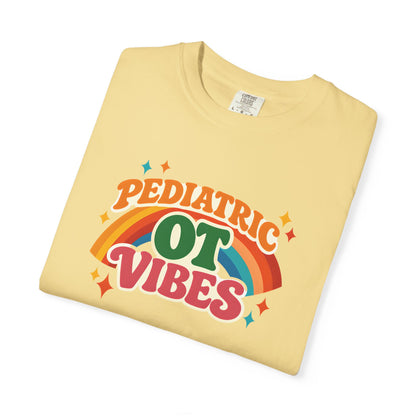 Pediatric OT Vibes T-shirt | Retro Rainbow Occupational Therapy Tee