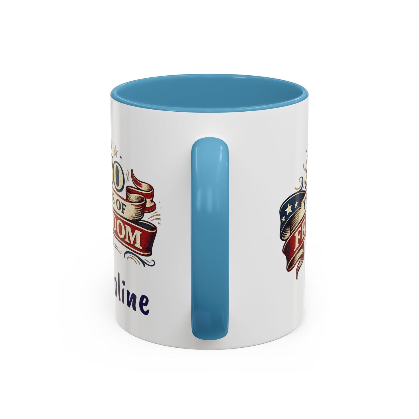 250 Years of Freedom Coffee Mug | Personalized Name - America 250th Anniversary, Semiquincentennial, Patriotic Gift, Heritage Celebration