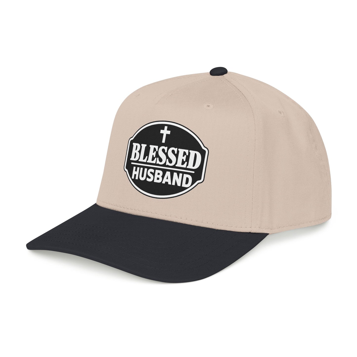 Blessed Husband Embroidered Hat Mid Profile Baseball Cap | Husband Dad Faith