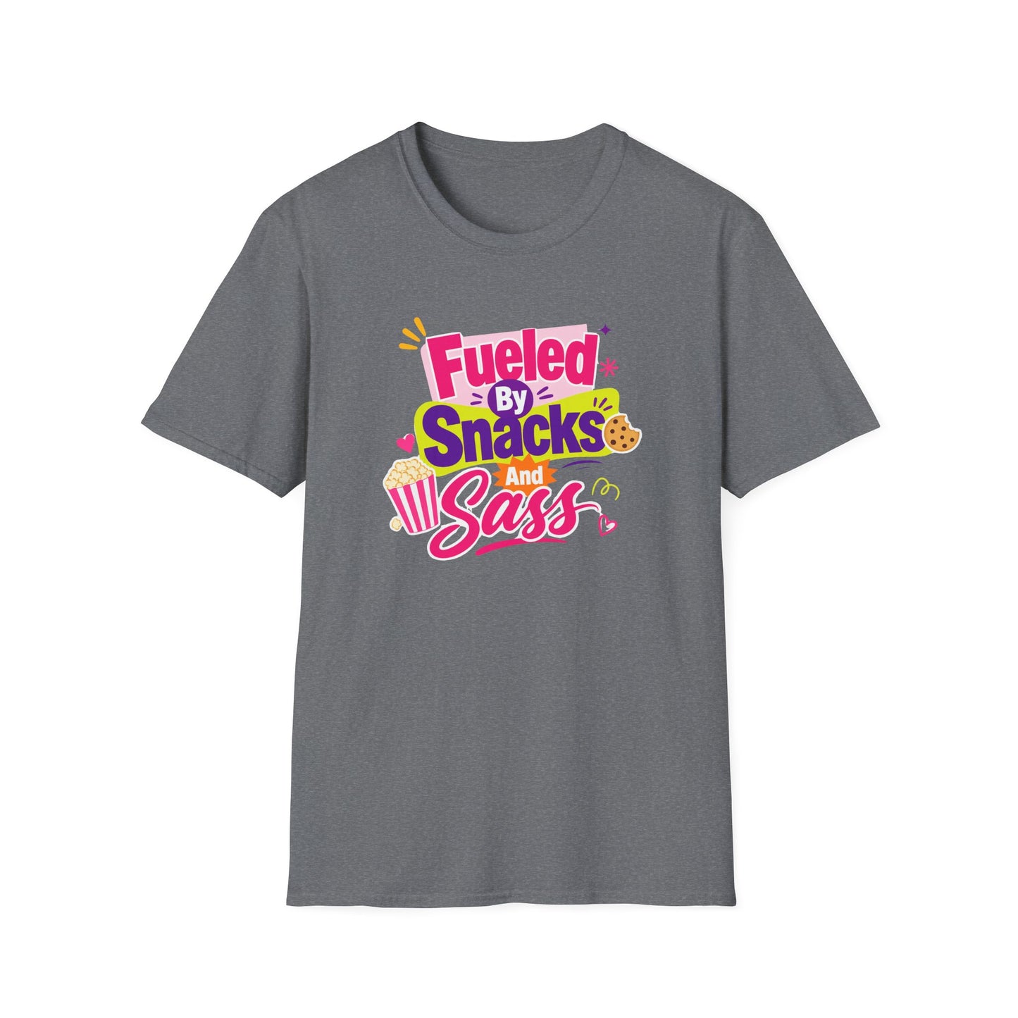 Fueled by Snacks and Sass T-Shirt | Snack Quote Tee