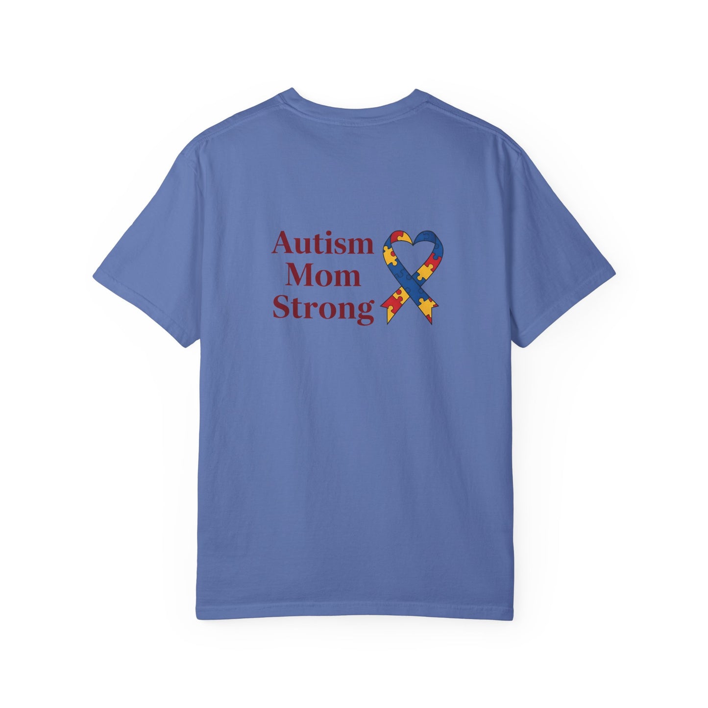 Autism Mom Strong T-shirt | Autism Awareness Puzzle Ribbon