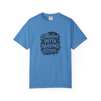 Straight Outta Nursing School T-shirt | Nursing Graduate Tee, Cap Graphic