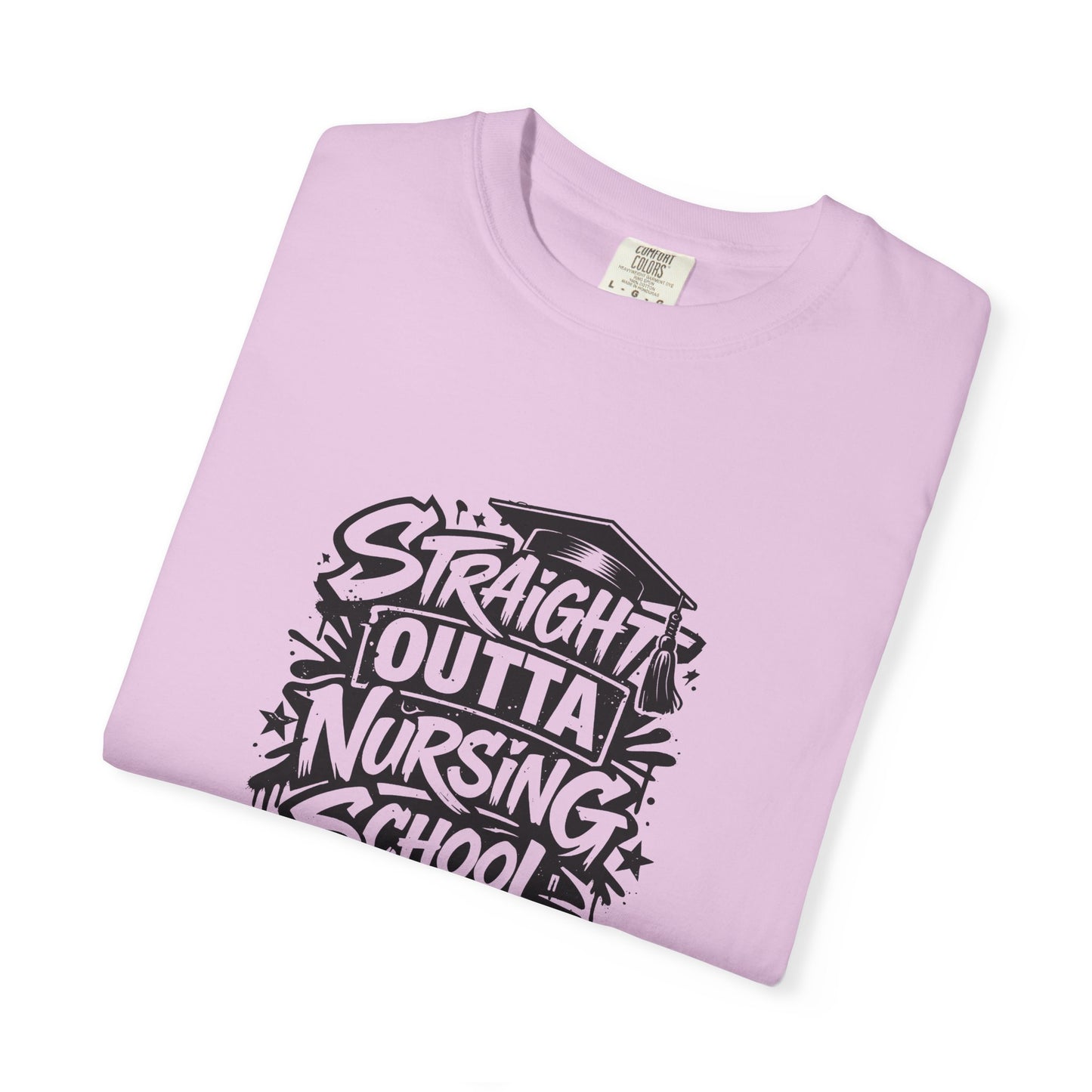 Straight Outta Nursing School T-shirt | Nursing Graduate Tee, Cap Graphic