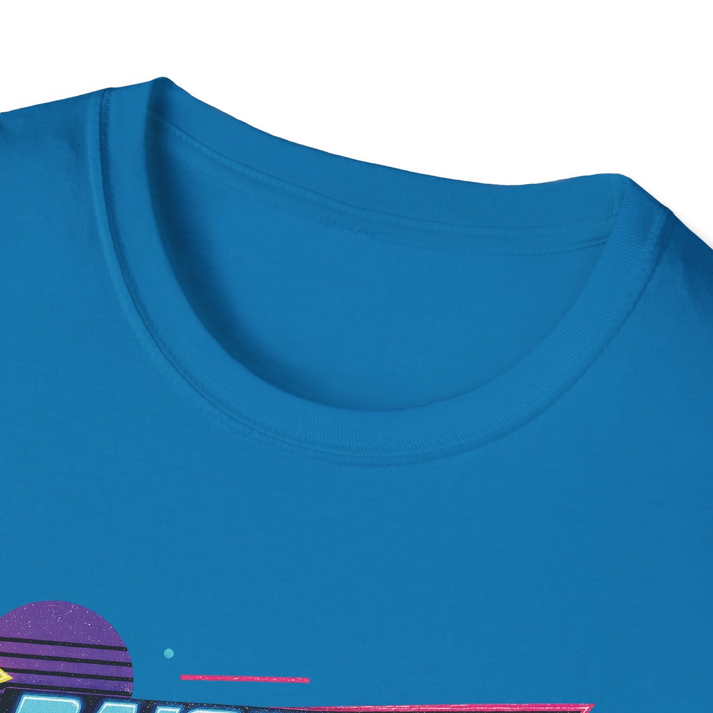 Raised on Jesus & Hose Water T-Shirt | Retro Neon Christian Faith Graphic