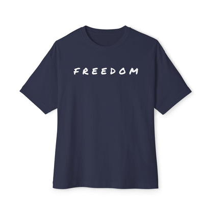 Freedom & Faith Unisex Oversized Tee, Summer Vibes Tee, Casual Gift, Patriotic Apparel, Faith-Based Outfit