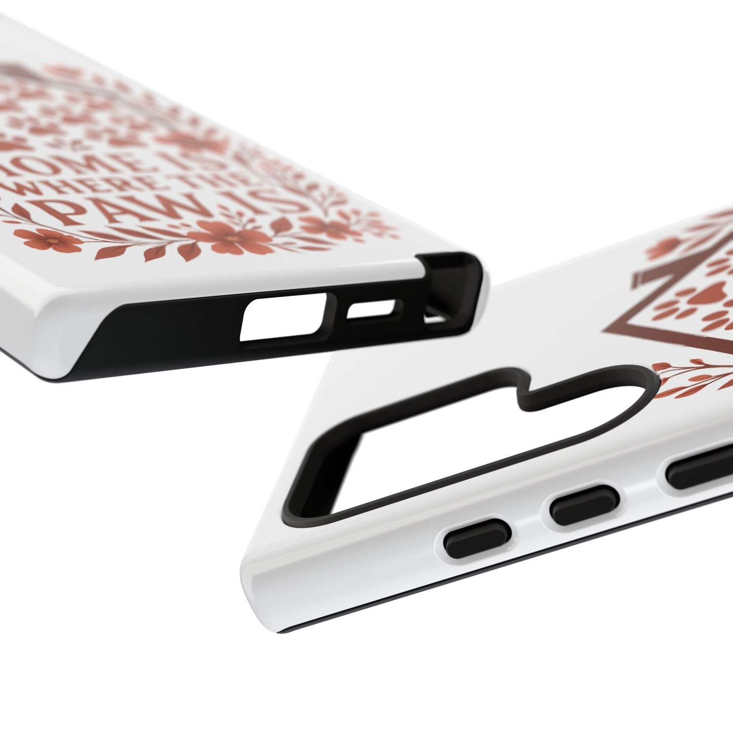 Cute Pet Phone Case, Home is Where the Paw Is, Animal Lover Gift, Phone Cover for Dog or Cat Owners