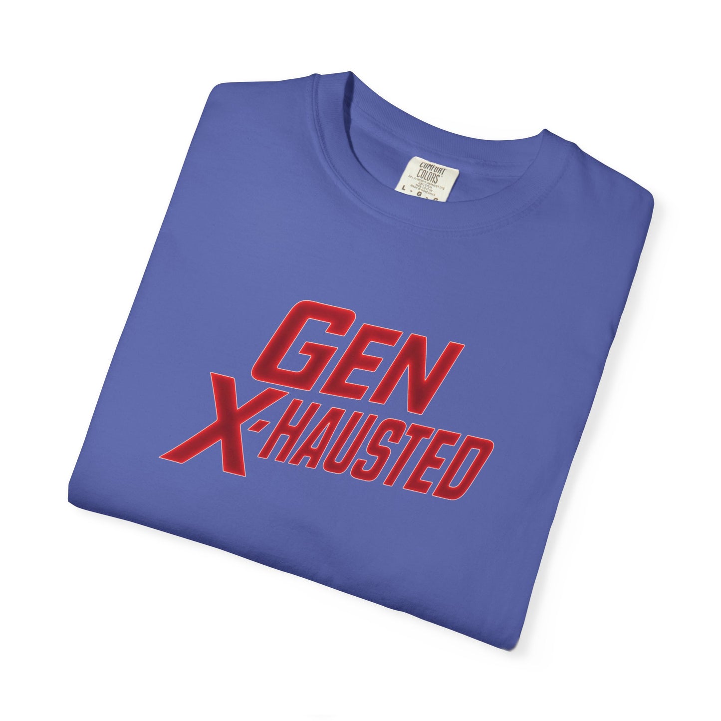Gen X-Hausted Unisex T-Shirt, Vintage Style Tee, Funny Gift for Gen X, Casual Wear, Humor Shirt