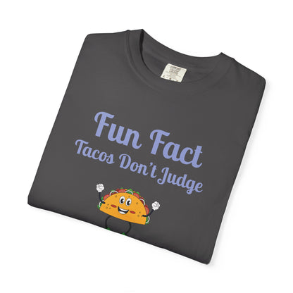 Fun Fact Taco Unisex Tee - Humorous Foodie Shirt, Gift for Taco Lovers, Casual Wear, Cute Graphic Tee