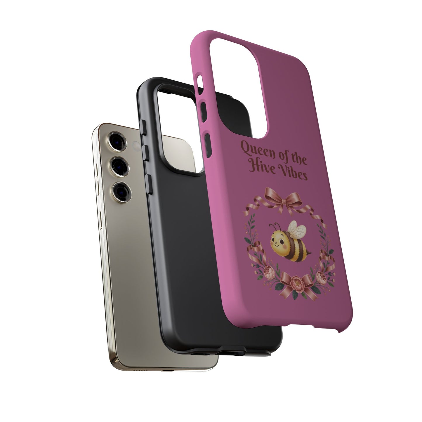 Queen of the Hive Bee Phone Case | Cute Floral Bee iPhone Case