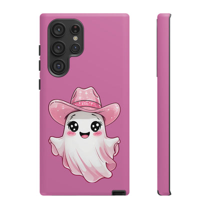 Cute Ghost Phone Case - Fun, Whimsical, Kawaii, Halloween, Gift Idea, Pink Ghost Design