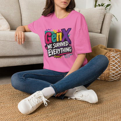 Gen X We Survived Everything T-Shirt | 90s Retro Graphic Tee