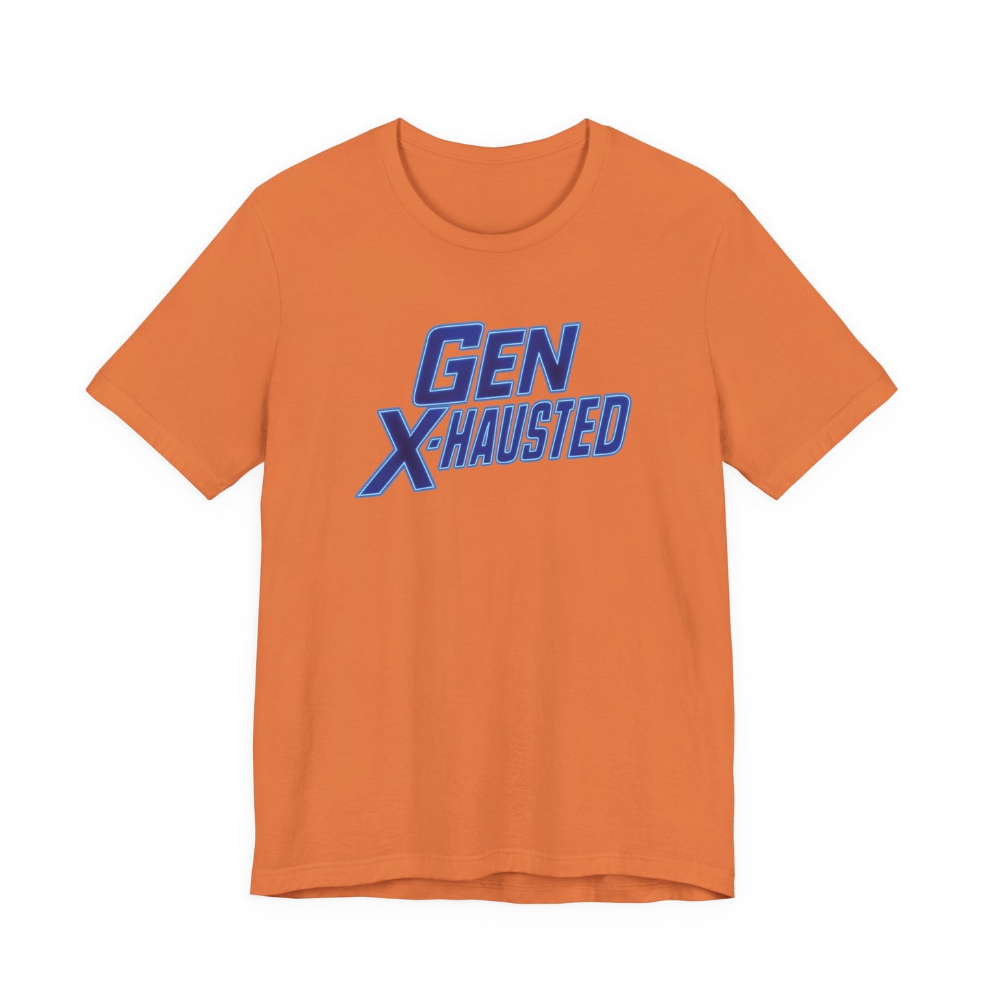 Gen X-Hausted Unisex Tee - Retro Humor Tee, Gift for Gen X, Casual Wear, Trendy Graphic Shirt, Unique Meme Apparel