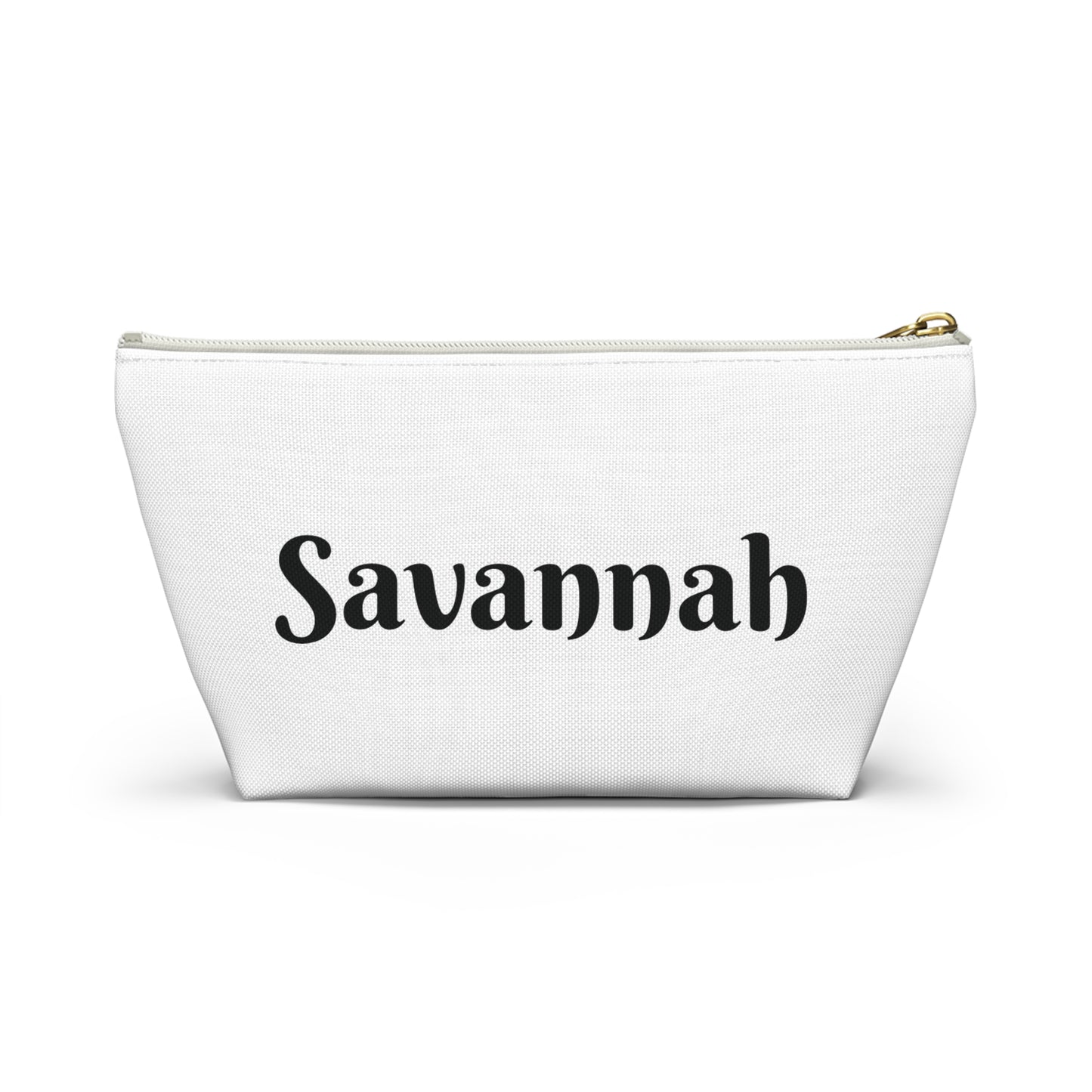 Bride Squad Accessory Pouch, Personalized Bridesmaid Makeup Bag | Floral Wreath Design