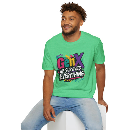 Gen X We Survived Everything T-Shirt | 90s Retro Graphic Tee