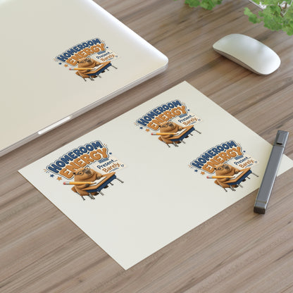 Homeroom Energy Present Barely Capybara sticker | Kiss-Cut Sticker