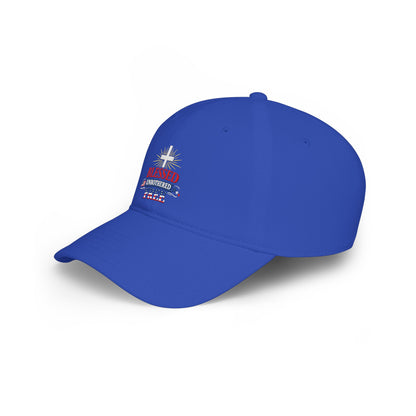 Blessed Unbothered Free cross baseball cap | Christian Hat patriotic design