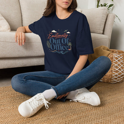 Emotionally Out Of Office T-Shirt | Vacation Palm Beach Design