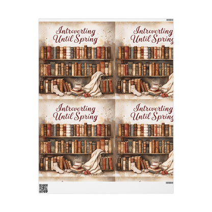 Charming Book-Themed Wrapping Paper, Ideal for Book Lovers, Gifts for Holidays, Birthdays, Literary Celebrations, Eco-Friendly Gift Wrap