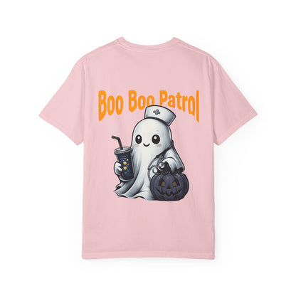 Halloween Ghost 'Boo Boo Patrol' T-Shirt, Unisex Graphic Tee, Fun Fall Apparel, Spooky Season Top, Nurse Halloween Fashion