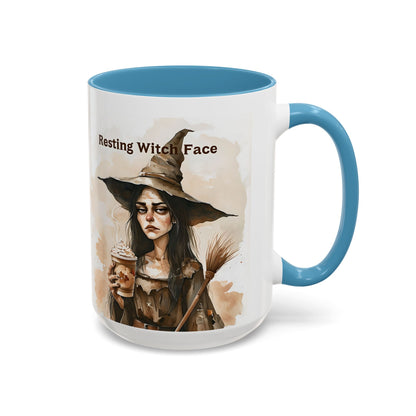 Resting Witch Face Coffee Mug - Halloween Mug, Funny Mug, Witch Mug, Halloween Gift, Coffee Lover Gift
