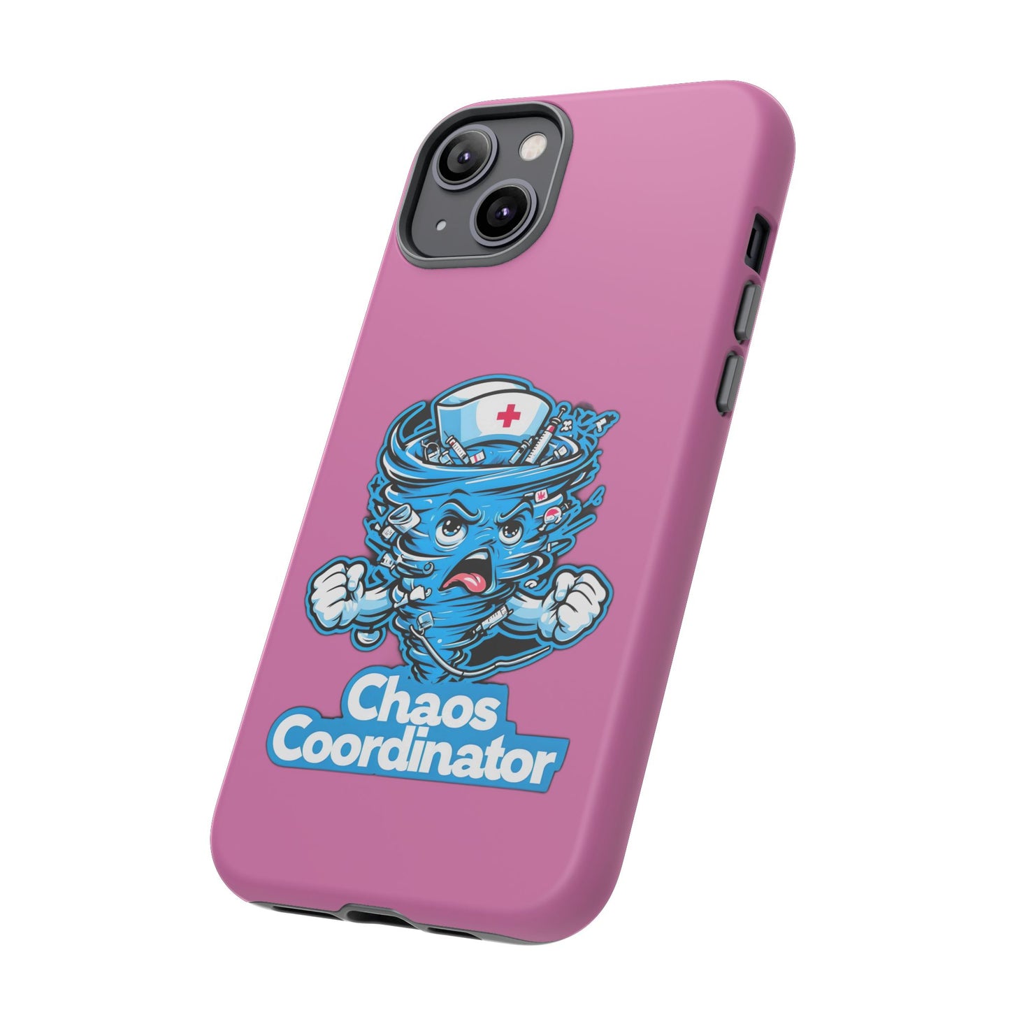 Chaos Coordinator Phone Case, Fun Nurse Gift, Tough Cases for Healthcare Heroes, Unique Cell Phone Cover, Funny Medical Humor/ Pink